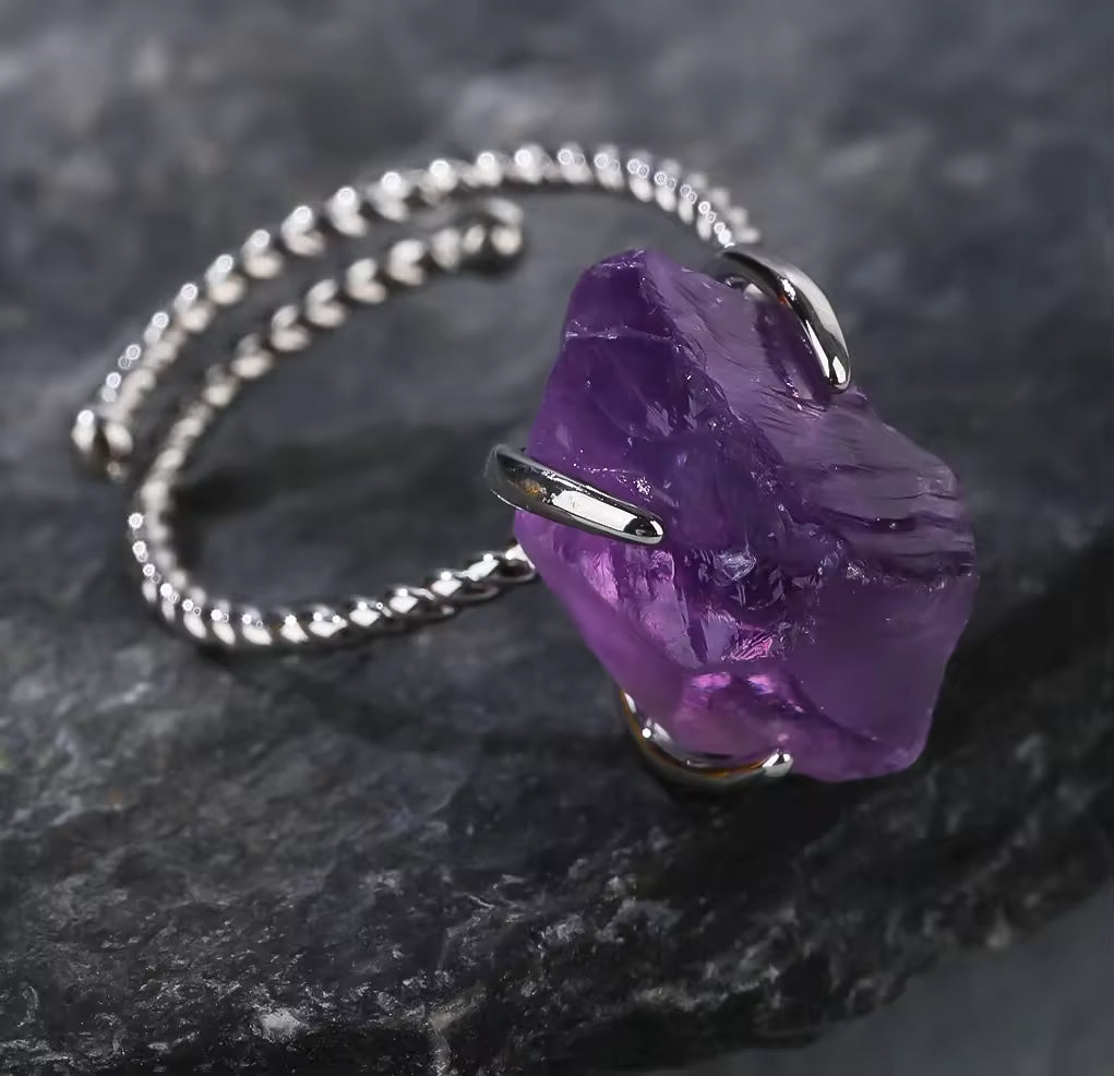 Elegant  Crystal Ring with Gold Plating