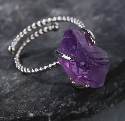 Elegant  Crystal Ring with Gold Plating